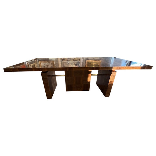 German BauHaus Dinning Table, c. 1950s, in Walnut