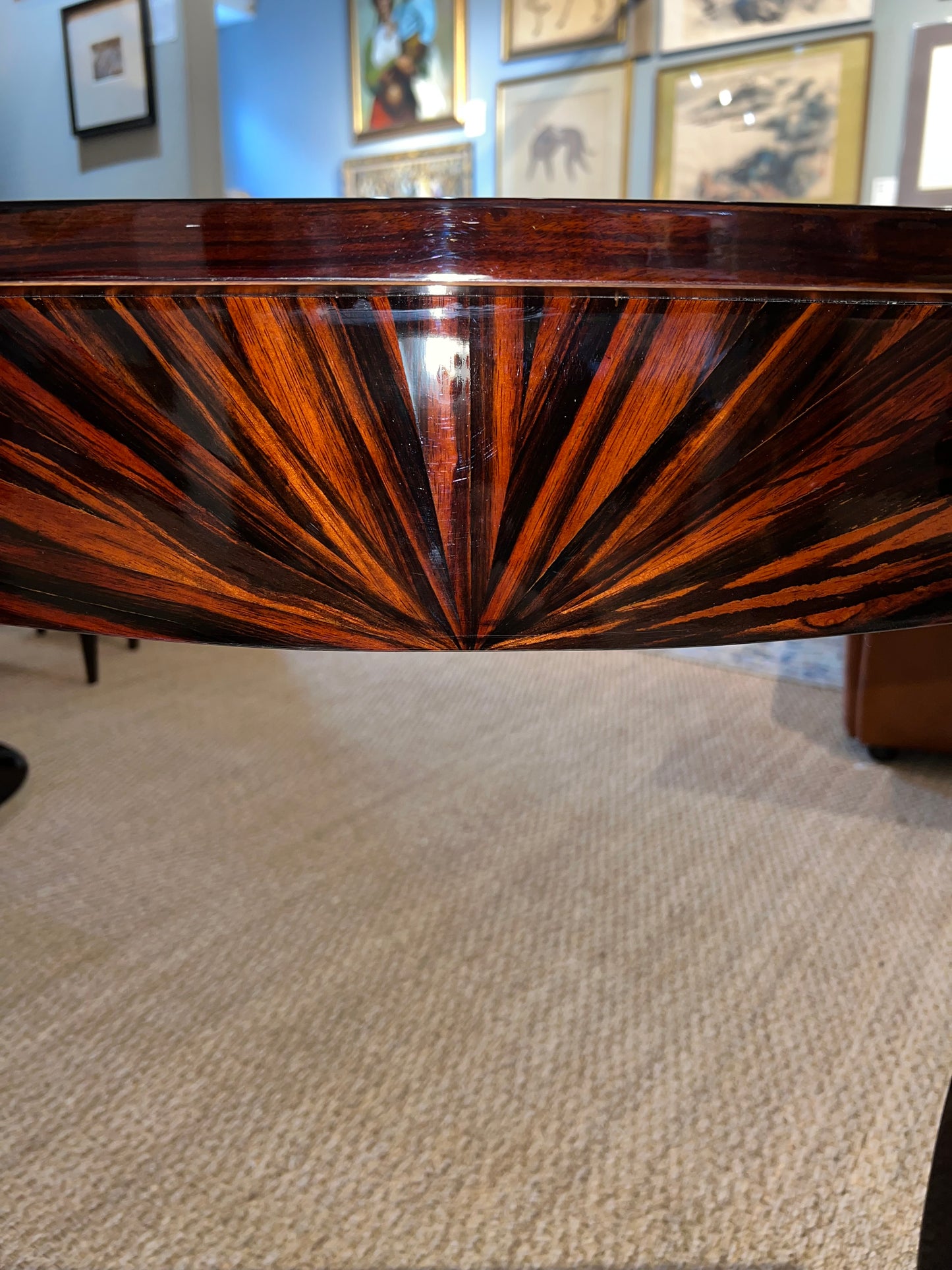 French Art Deco Console in Macassar