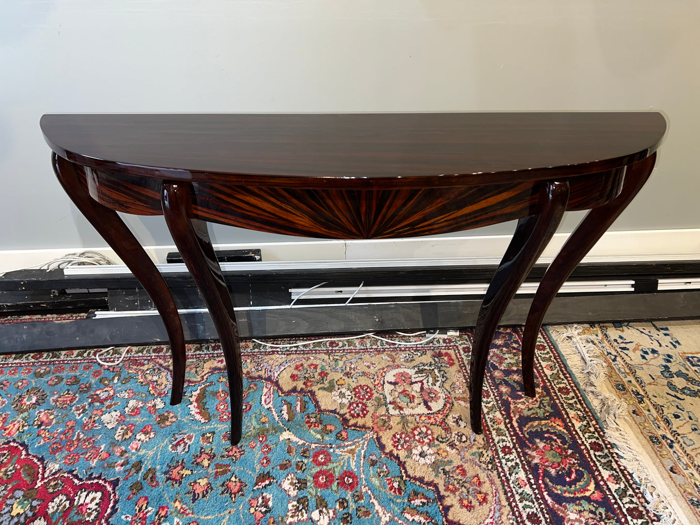 French Art Deco Console in Macassar