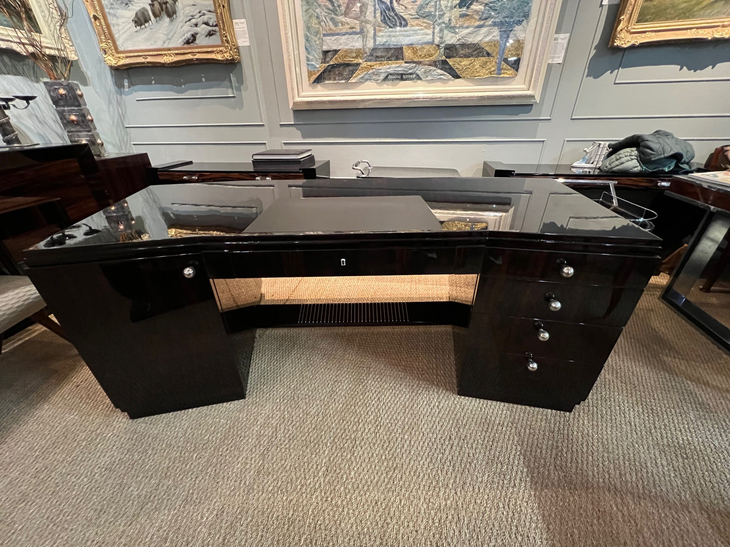 Art Deco French Desk in walnut