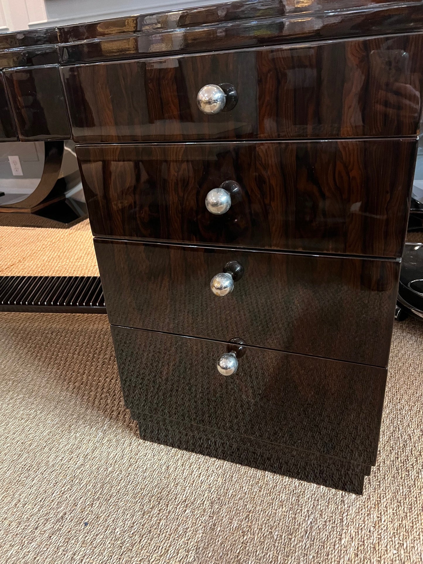 Art Deco French Desk in walnut