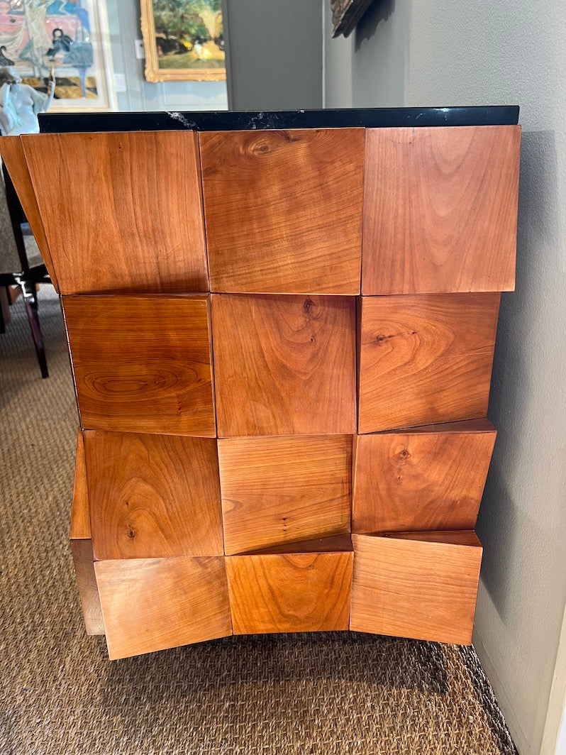 Vintage Italian Chest of Drawers in Cherry Wood