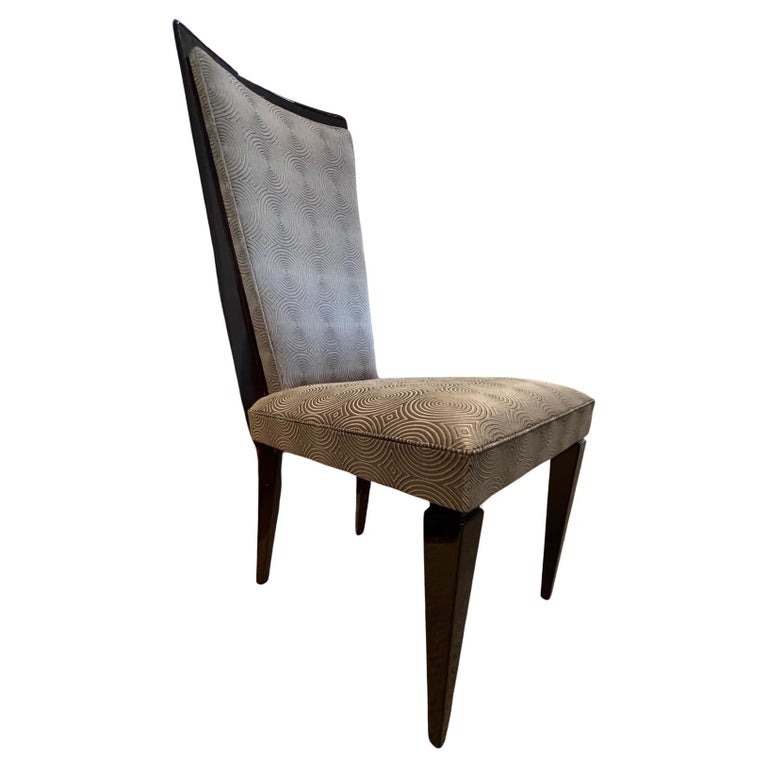 Art Deco French Dining Room Chair in Walnut