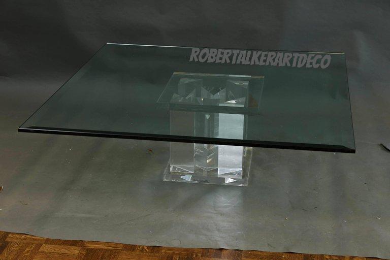 Mid-Century Italian Glass Coffee Table